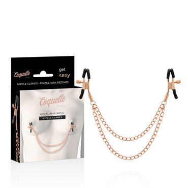 DelighToys - Coquette Chic Desire Fantasy Metal Nipple Clips Chain