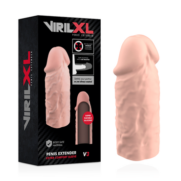 VIRILXL - Liquid Silicone V3 Penis Extension Sleeve by DelighToys