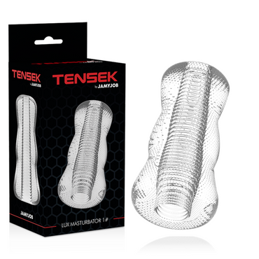 JAMYJOB Tensek 1 Transparent Textured Male Masturbator – Male Masturbators – product photo 2