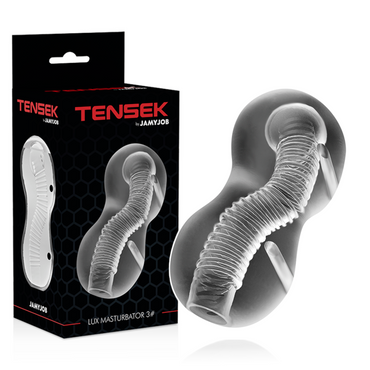 JAMYJOB Tensek 3 Transparent Textured Male Masturbator – Male Masturbators – product photo 2