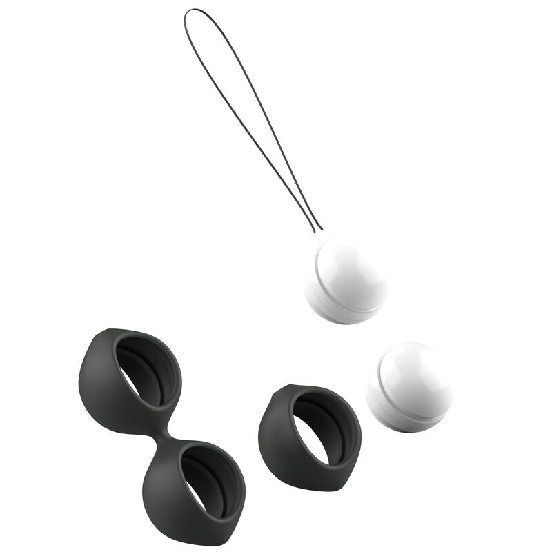 Enhance pelvic strength with B Swish Bfit Classic Pelvic Massager. Two harnesses, floating weights, waterproof design, and body-safe silicone for progressive Kegel training.2