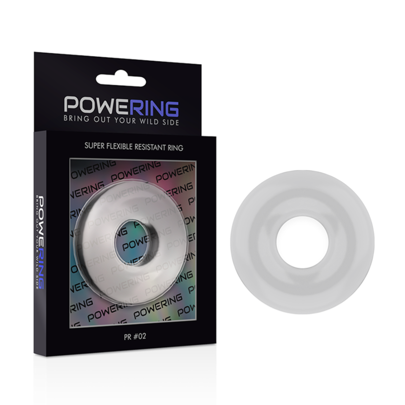 Powering - Super Flexible And Resistant Penis Ring 4.5Cm Clear