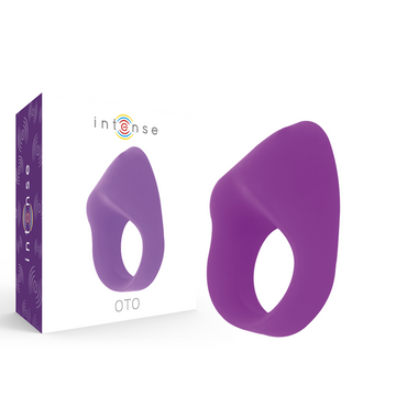 Intense Oto Rechargeable Vibrating Cock Ring, 20 Speeds – Cock Rings – BLACK – product photo 2