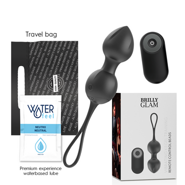 BRILLY GLAM - Rechargeable Remote Control Vibrating Kegel Beads by