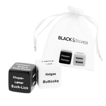 BLACK&SILVER - Black & Silver Dice for Couples – DelighToys