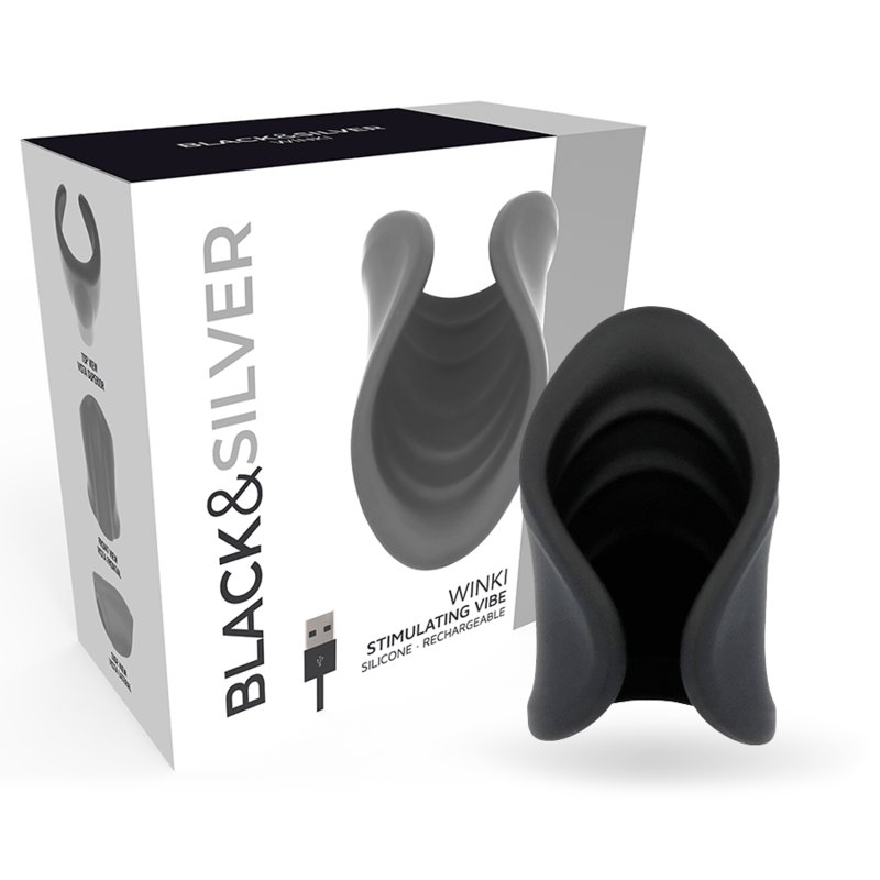 BLACK&SILVER - DelighToys Black&Silver Winki Masturbator