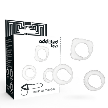 Addicted Toys C-Ring Set Clear - Enhance Stamina & Pleasure with 3 Stylish Rings