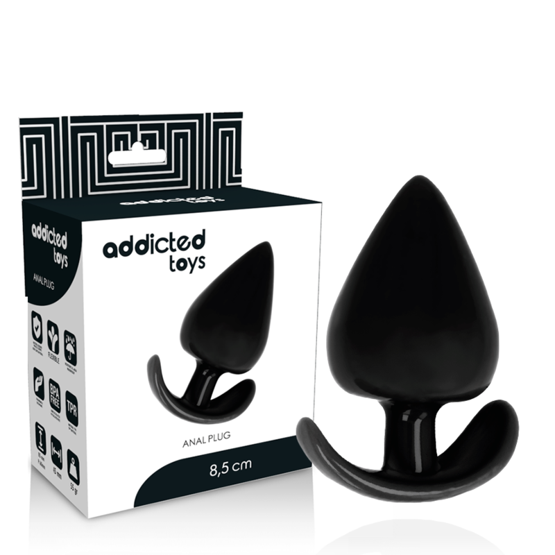 Discover Addicted Toys Anal Plug Butt, made with dual-density silicone for a realistic feel. Cone-shaped, hypoallergenic, and available in multiple sizes for tailored pleasure.7