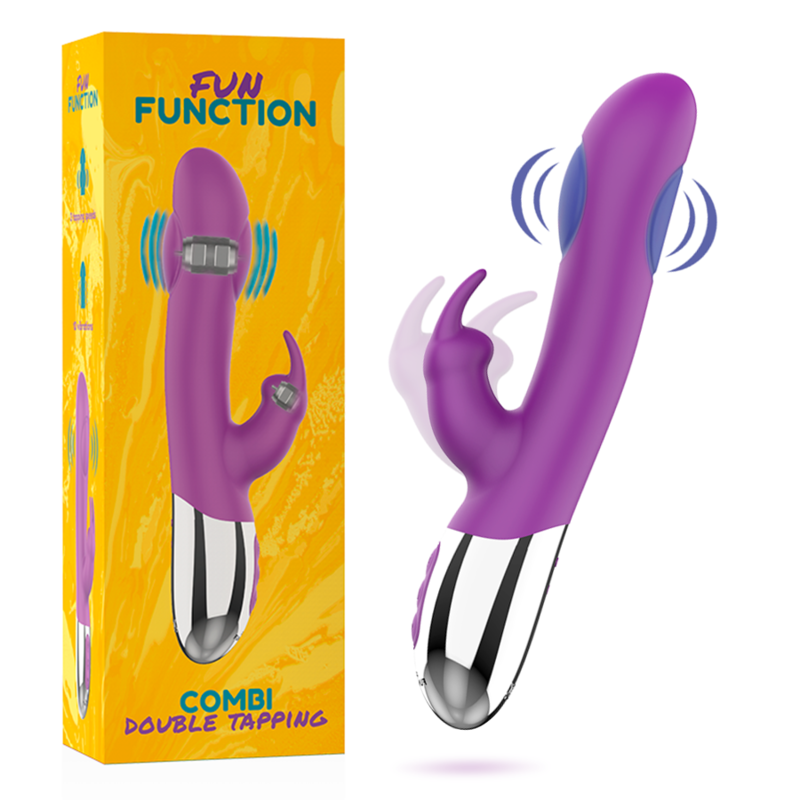 FUN FUNCTION - DelighToys Fun Function – Combi Double Tapping Vibrator