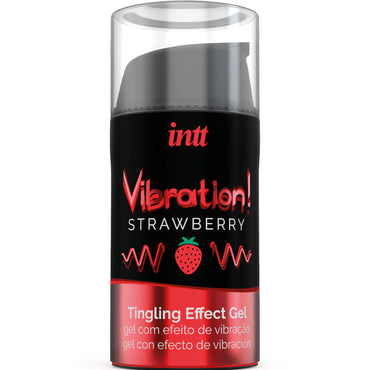 Intt - Powerful Intimate Stimulant Liquid Vibrating Gel Strawberry 15 Ml