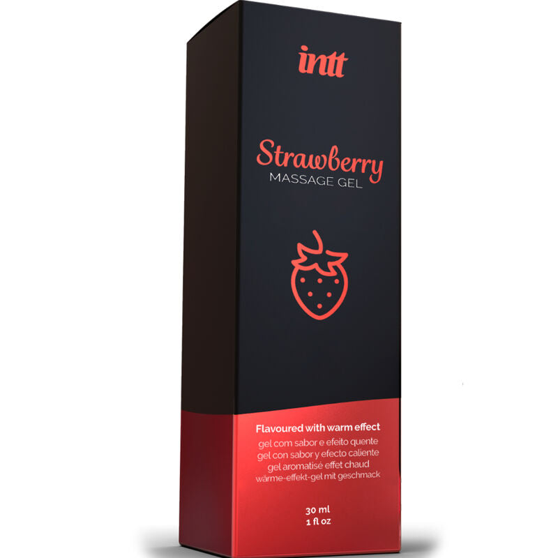 INTT - DelighToys INTt Strawberry Massage Gel Warming Effect – 30 ml