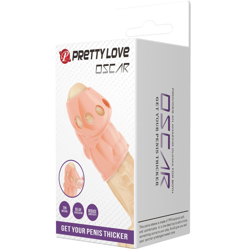 PRETTY LOVE - DelighToys Oscar Natural Penis Thicker Sleeve