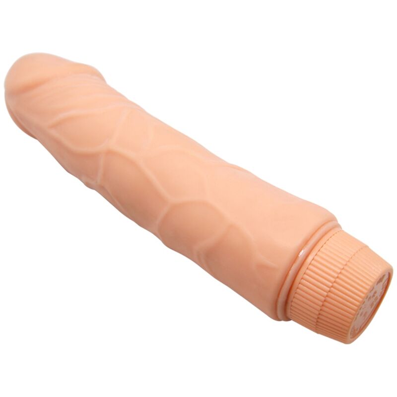 Baile Barbara Vibrator features a realistic veined shaft, curved G-spot design, and multi-speed vibrations in 20cm and 25cm sizes for deep, lifelike pleasure.2