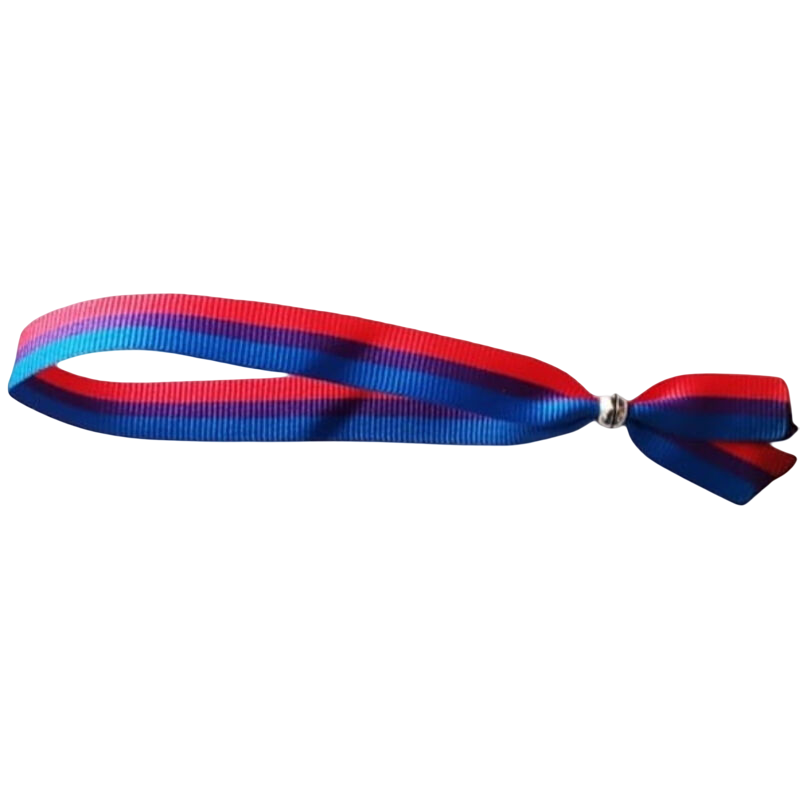 DelighToys - Bisexual Pride Adjustable Fabric Bracelet