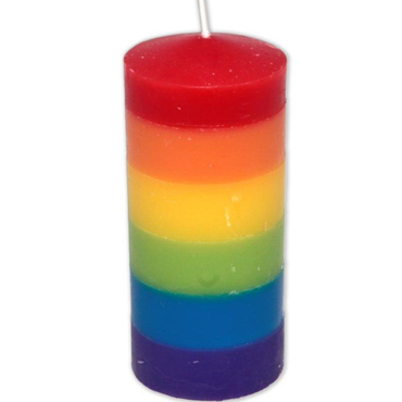 DelighToys - Pride Large Soy Wax Candle LGBT Flag Design