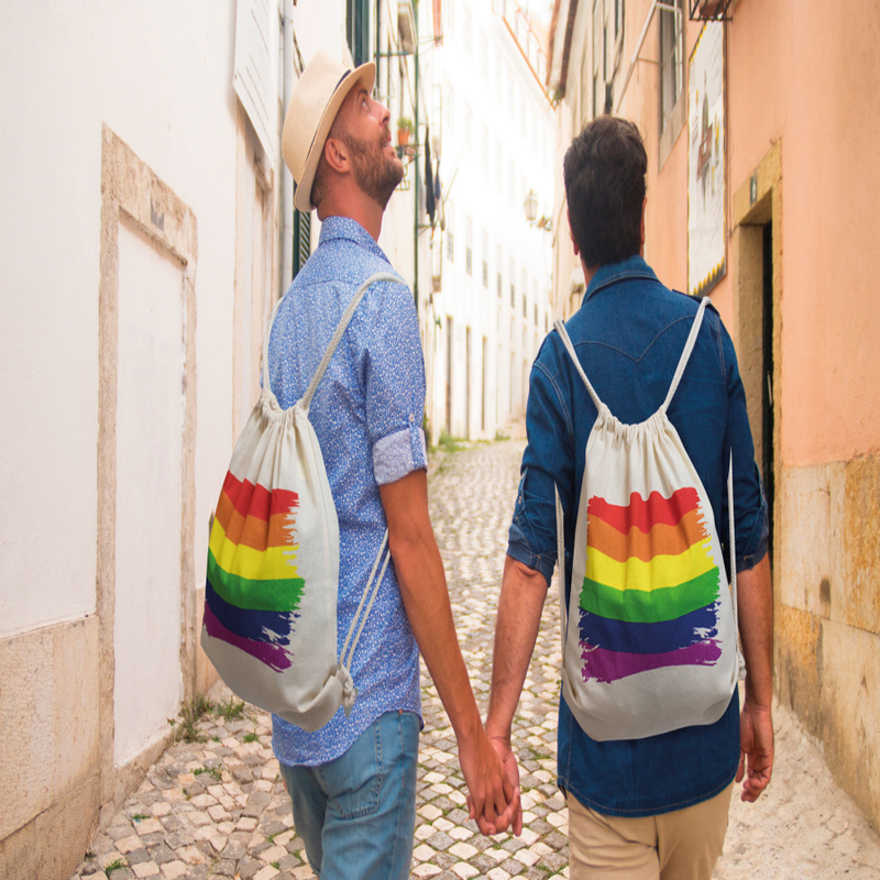 DelighToys - Pride Cotton LGBT Flag Backpack by DelighToys