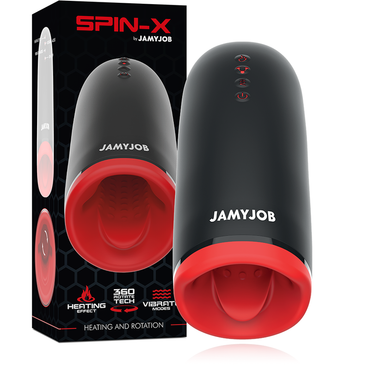 JAMYJOB Spin-X Heating and Rotation Male Masturbator – Male Masturbators – product photo 2