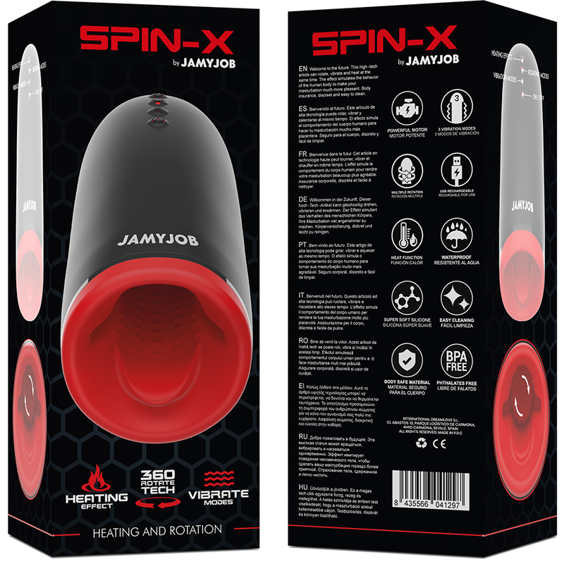 JAMYJOB - Spin – X Heating and Rotation Masturbator by DelighToys