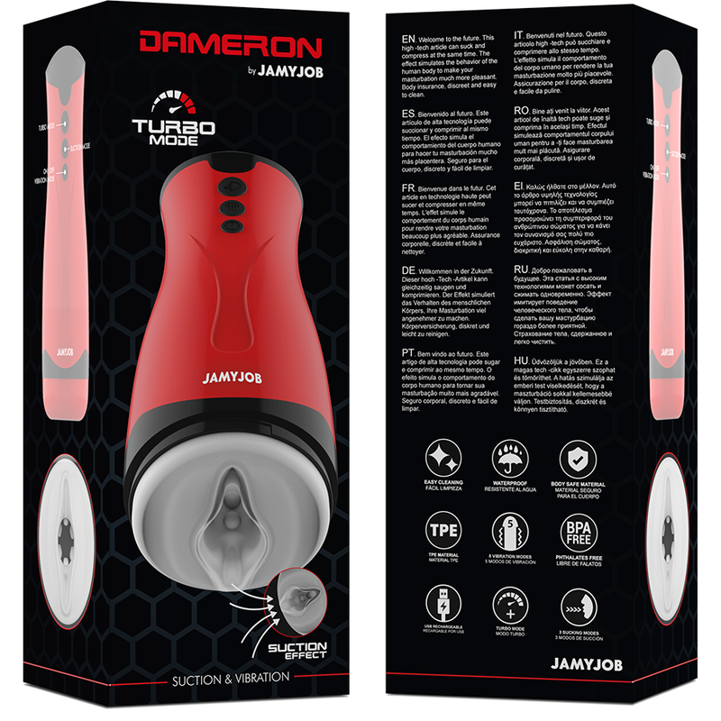 JAMYJOB - Dameron Suction and Vibration Masturbator by DelighToys