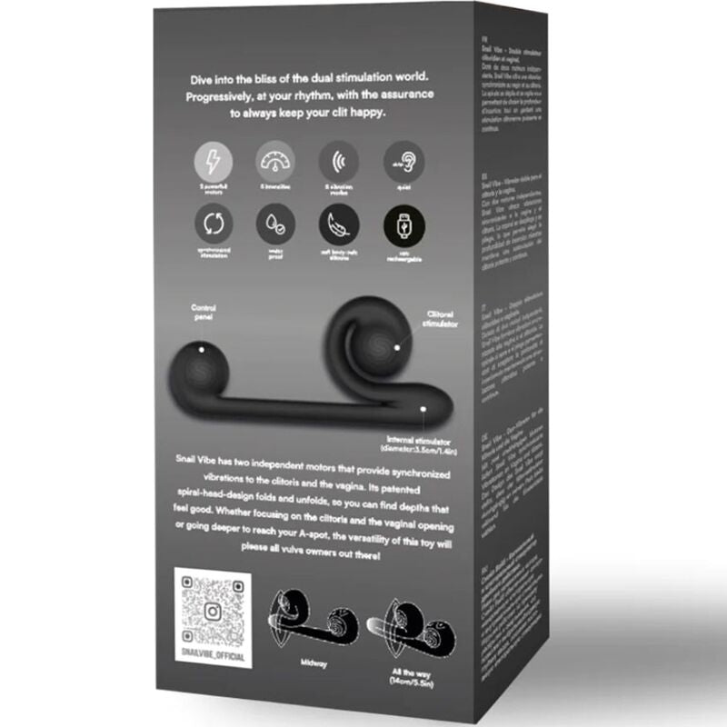 Snail Vibe - Multiaction Vibrator Black