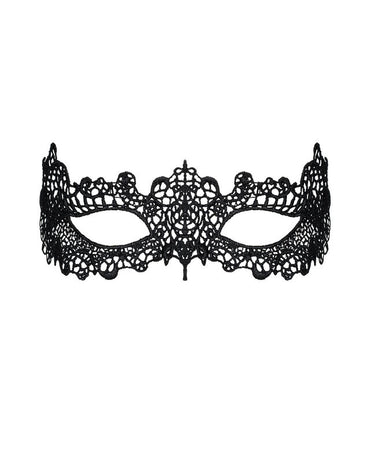 Obsessive A701 Black Lace Eye Mask with Bow – Blindfolds & Sex Masks – product photo 2