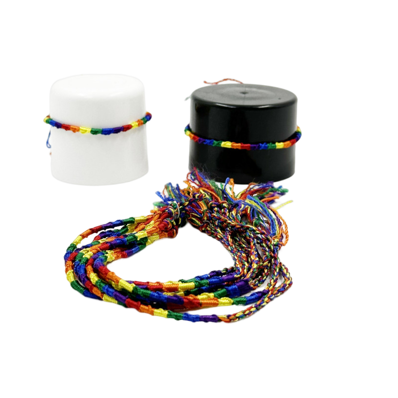 DelighToys - Pride Fine Thread LGBT Flag Bracelet by DelighToys