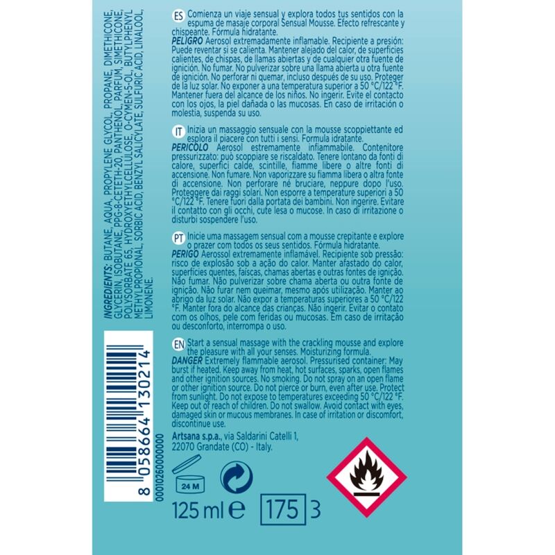Control - Massage Cream Sensual Wave 125 Ml