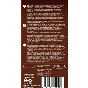 Control Adapta Chocolate Flavoured Condoms 12 Pack – Condoms – product photo 2