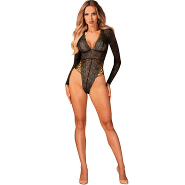 Obsessive Merlys Lace Teddy with Hip Lacing Detail – Lingerie – XS/S – product photo 2