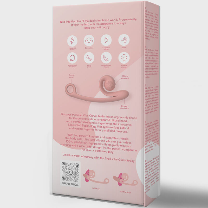 Snail Vibe - Curve Vibrator Peach