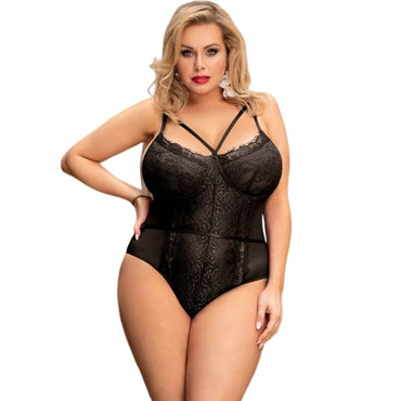 Queen Lingerie Lace Teddy with Decorative Bow Detail – Lingerie – product photo 2