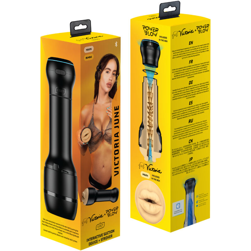 KIIROO - DelighToys Kiiroo Powerblow & Feel Victoria June Boca Combo Set