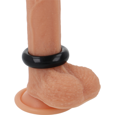 Powering - Super Flexible And Resistant Penis Ring 3.8Cm Pr04 Black