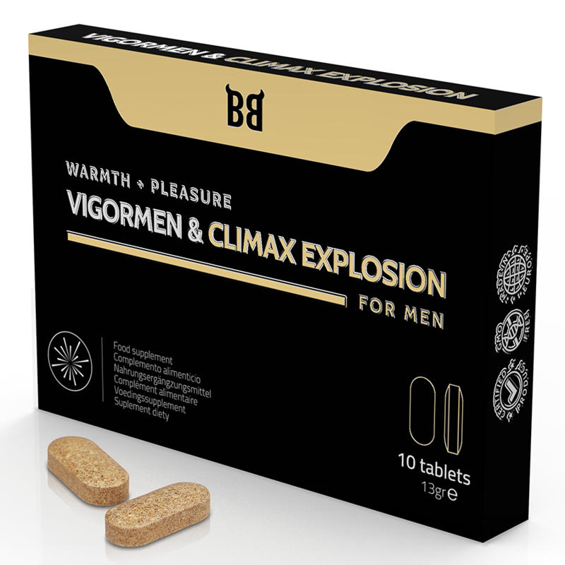 Black Bull - Vigormen & Climax Explosion Greater Pleasure For Men 10 Capsules