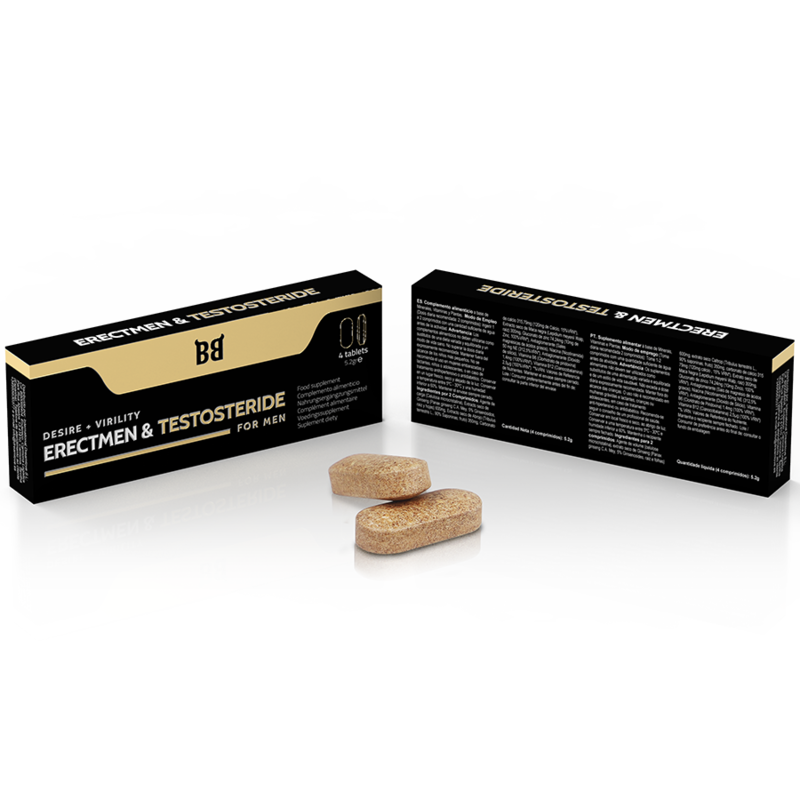 Black Bull - Erectmen & Testosteride Power And Testosterone For Men 4 Capsules