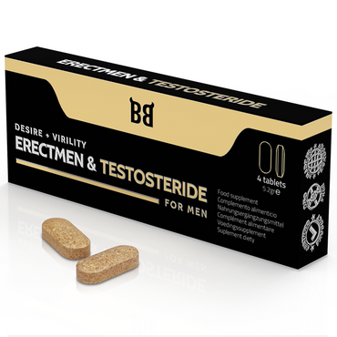 Black Bull - Erectmen & Testosteride Power And Testosterone For Men 4 Capsules