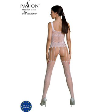 Passion Eco Collection Recycled Bodystocking BS001 – Bodysuits – RED – product photo 2