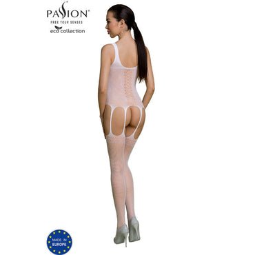 Passion Eco Collection Recycled Bodystocking BS007 – Bodysuits – RED – product photo 2