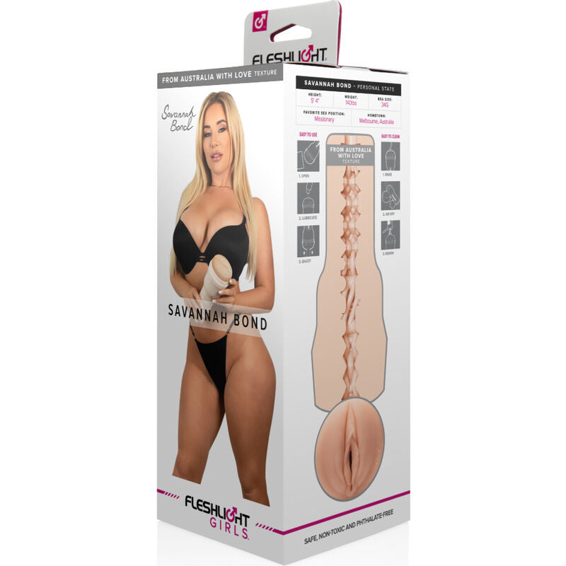 FLESHLIGHT - DelighToys Vagina – Savannah Bond Replica