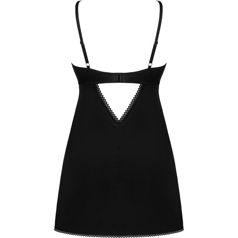 Obsessive - Rosenty Chemise & Thong Xl/Xxl