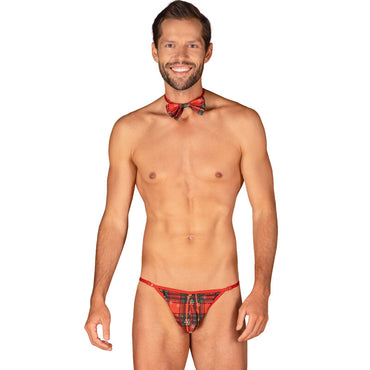 OBSESSIVE - Ms Merrilo Thong & Bow Tie Set One Size