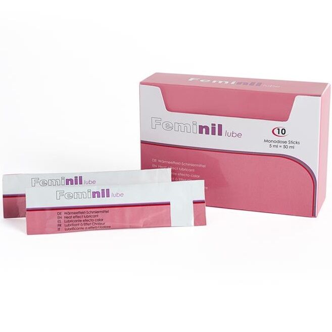 Feminilplus Warming Water-Based Lubricant - 10 Sachets of Pleasure