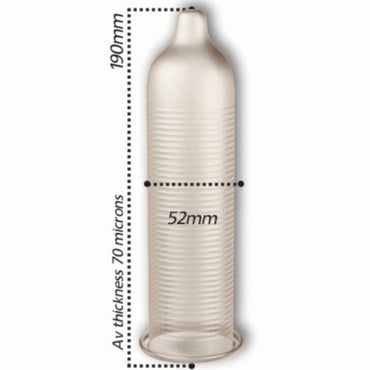Pasante Cooling Effect Ribbed Condoms 144 Bulk Pack – Condoms – product photo 2