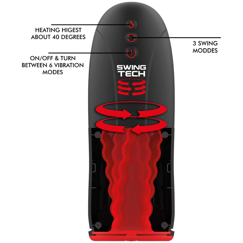 Jamyjob - Swing-R Heating Effect, Swing Tech And Vibration Masturbator