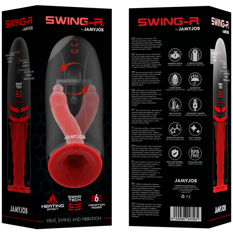 Jamyjob - Swing-R Heating Effect, Swing Tech And Vibration Masturbator