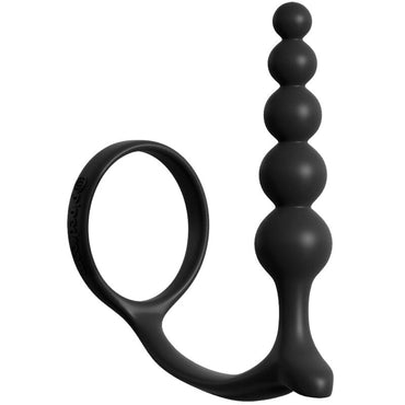 Enhance performance and enjoy anal stimulation with Anal Fantasy Ass Balls Cockring. Elite silicone, tapered beads, and cock ring design for ultimate satisfaction.2