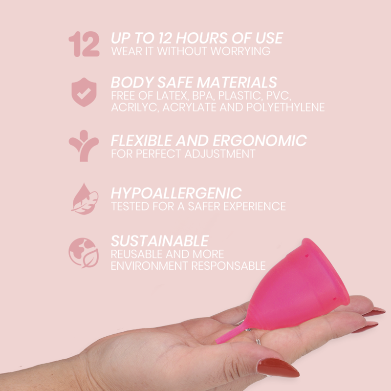 Intimichic - Menstrual Cup Medical Grade Silicone Size L