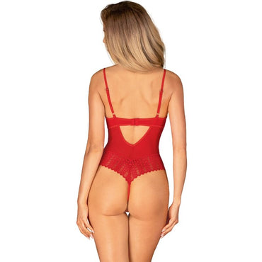 Obsessive Ingridia Red Crotchless Lace Teddy – Lingerie – M/L – product photo 2