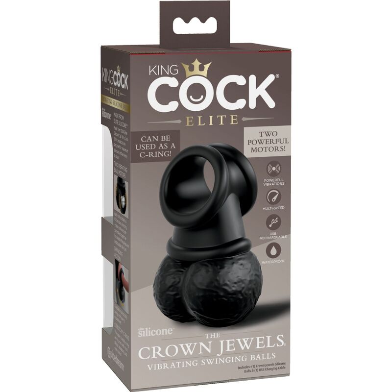 DelighToys - King Cock Elite Dual Density Vibrating Silicone Ring