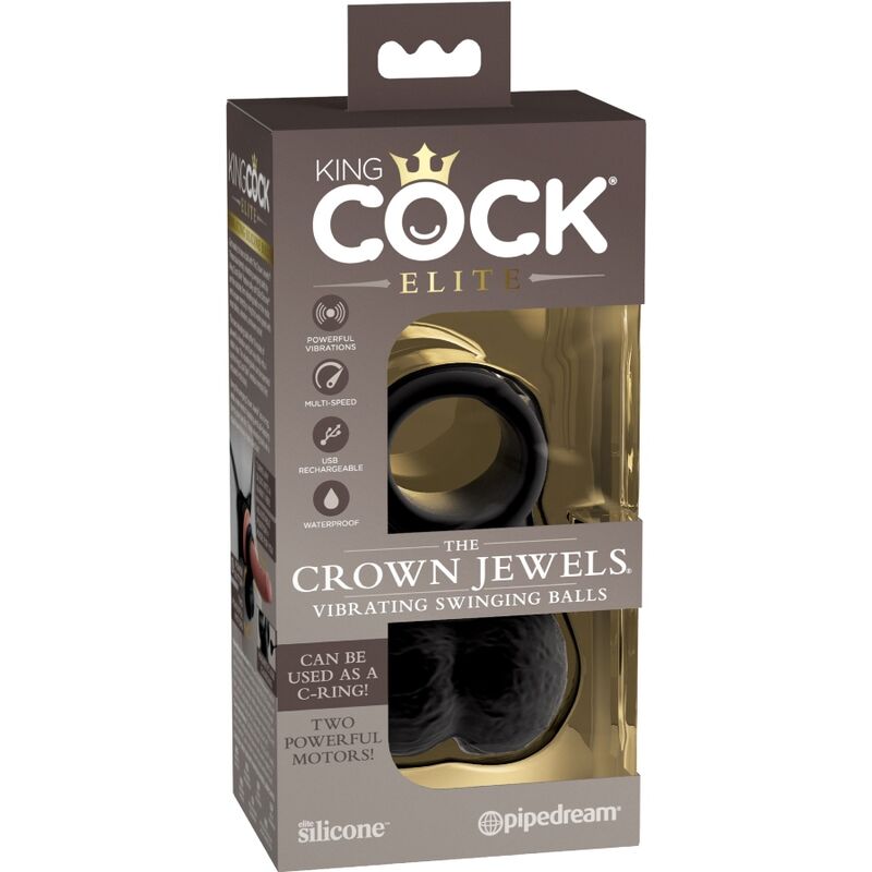 DelighToys - King Cock Elite Dual Density Vibrating Silicone Ring